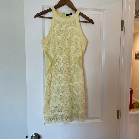 Yellow Lace Dress - Picture 3 of 6